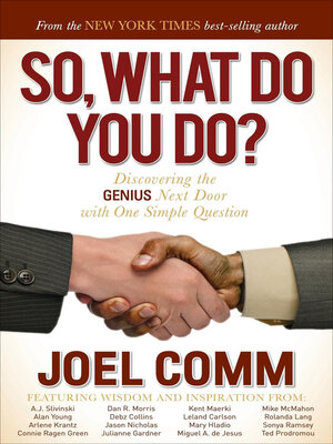 cover image of So, What Do You Do?